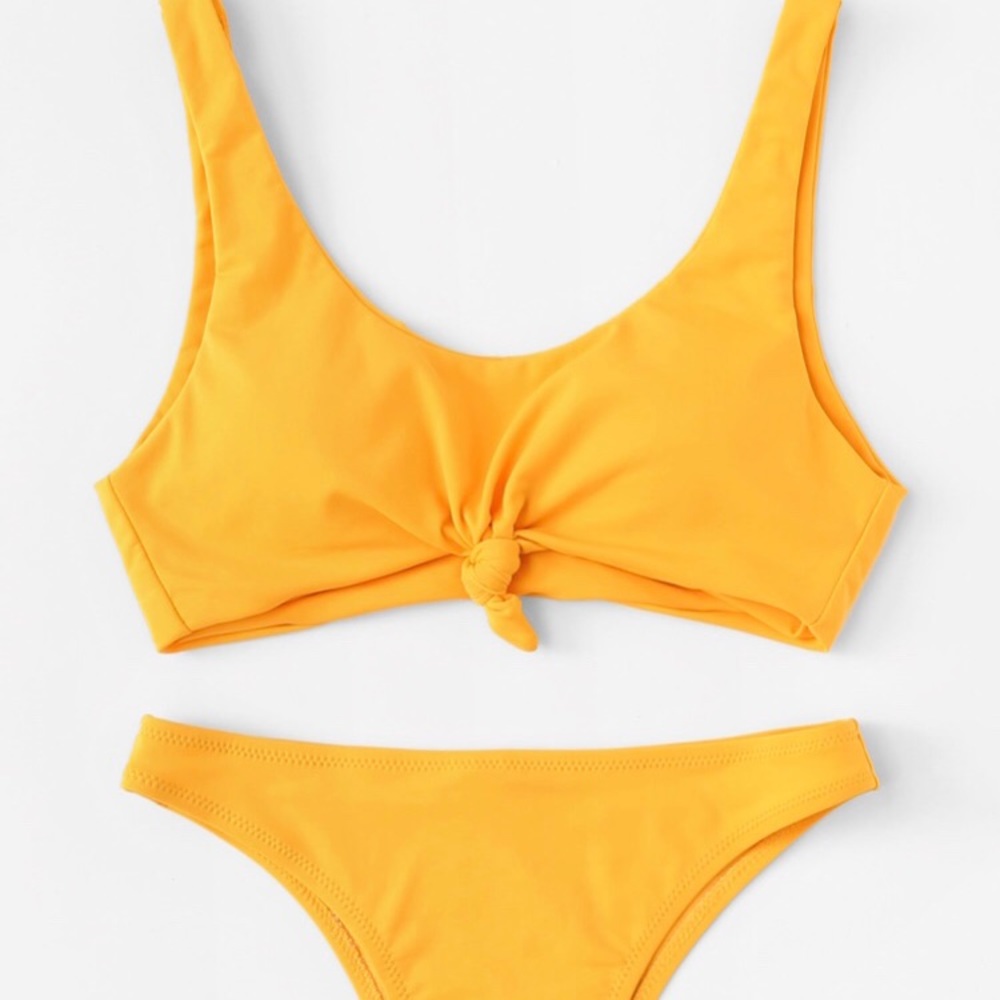 Knot Front Bikini Set